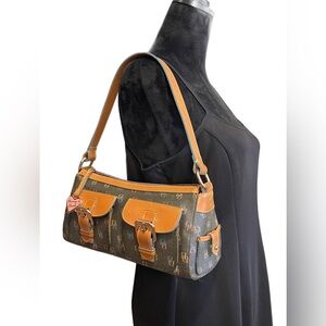 Dooney and Bourke Multicolor Signature Hobo Shoulder Bag